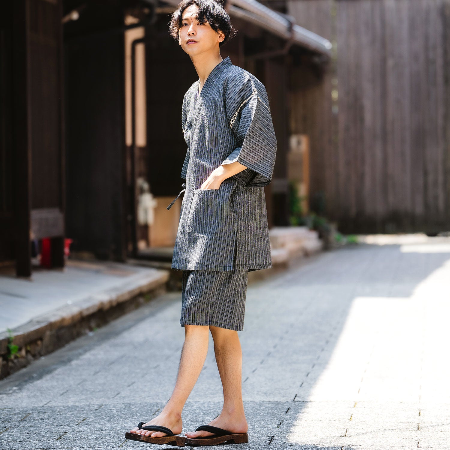 Men's Jinbei informal summer clothes for men (short jacket and