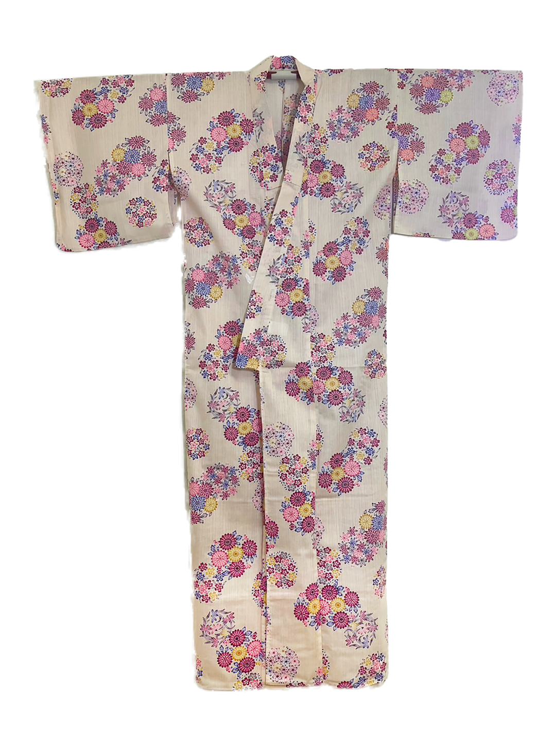 Women's Cotton Yukata, Casual Summer Kimono - Light pink