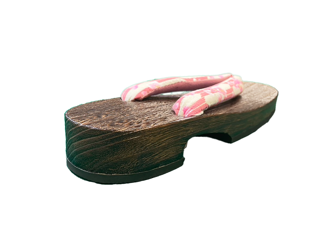 Woman's Wooden Geta Sandals : Cherry blossoms