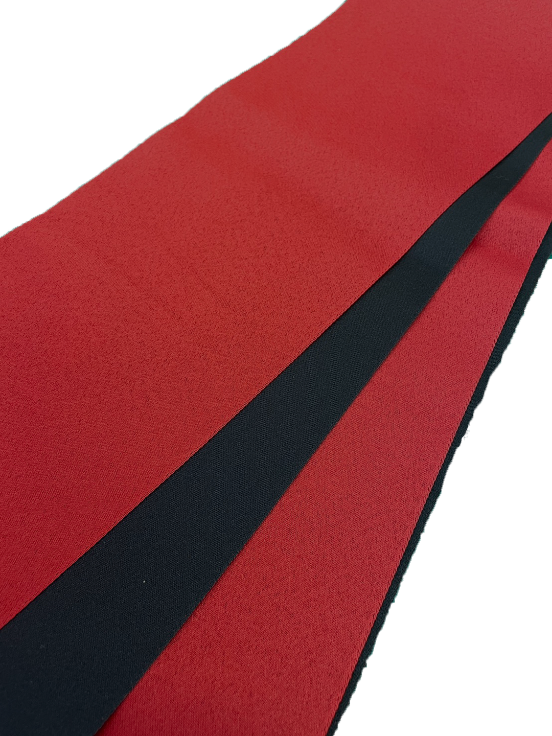 Women's Hanhaba-Obi / Half-width Obi : Red & Black