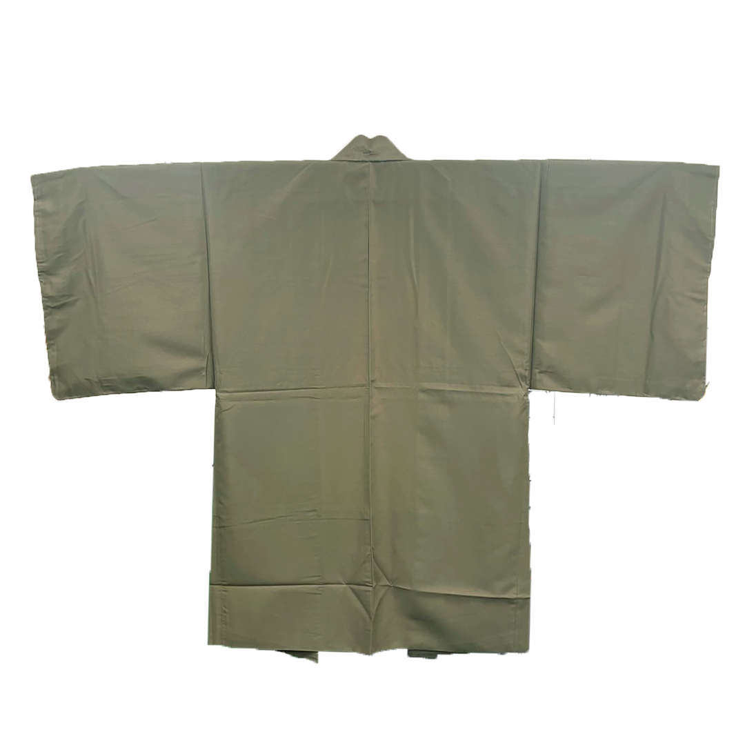 Men's Japanese Kimono Haori, Coat : Simple Khaki