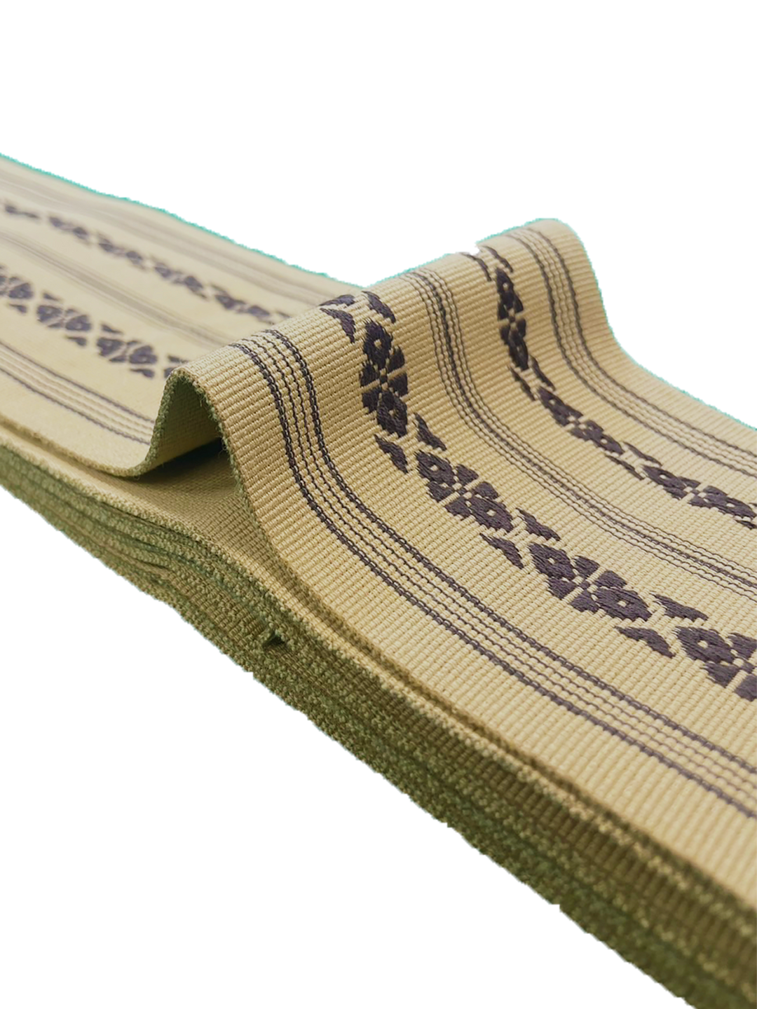 Men's Kaku-Obi Belt : Traditional pattern, Beige