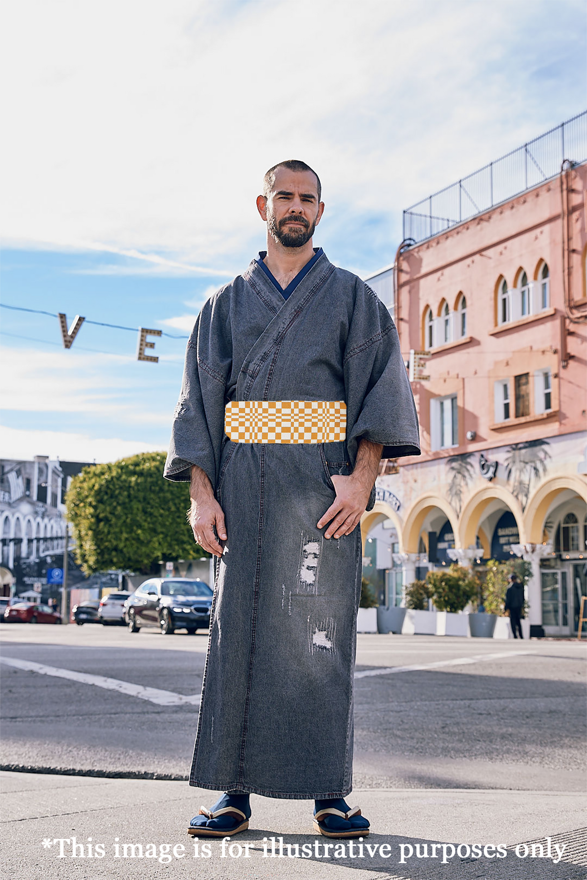 Cintura Kimono Giapponese Uomo – Obi Kaku Rigido In Cotone – Unisex Per Cosplay E Festival - Foto 5