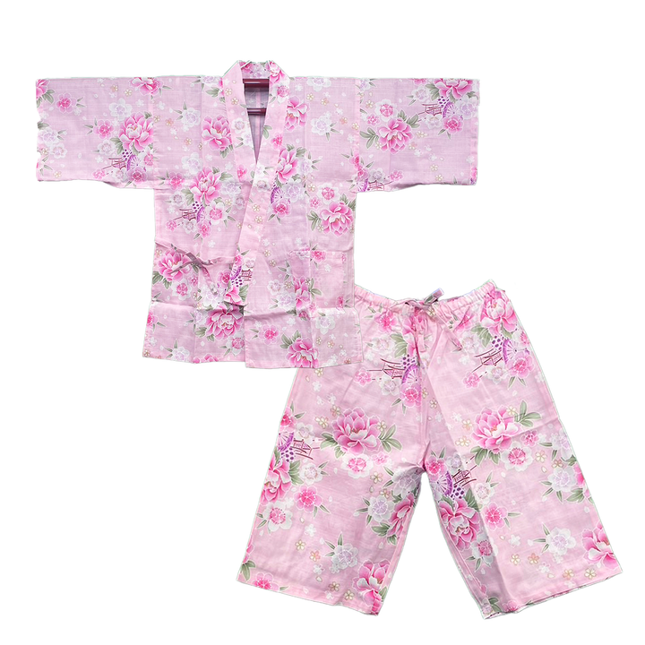 Women’s Jinbei, Summer Relax Wear, Casual, Matsuri - Pink, Paepny