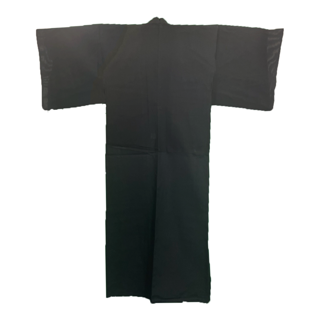 Men's PLUS size Cotton Yukata, Casual Kimono - Simple Black