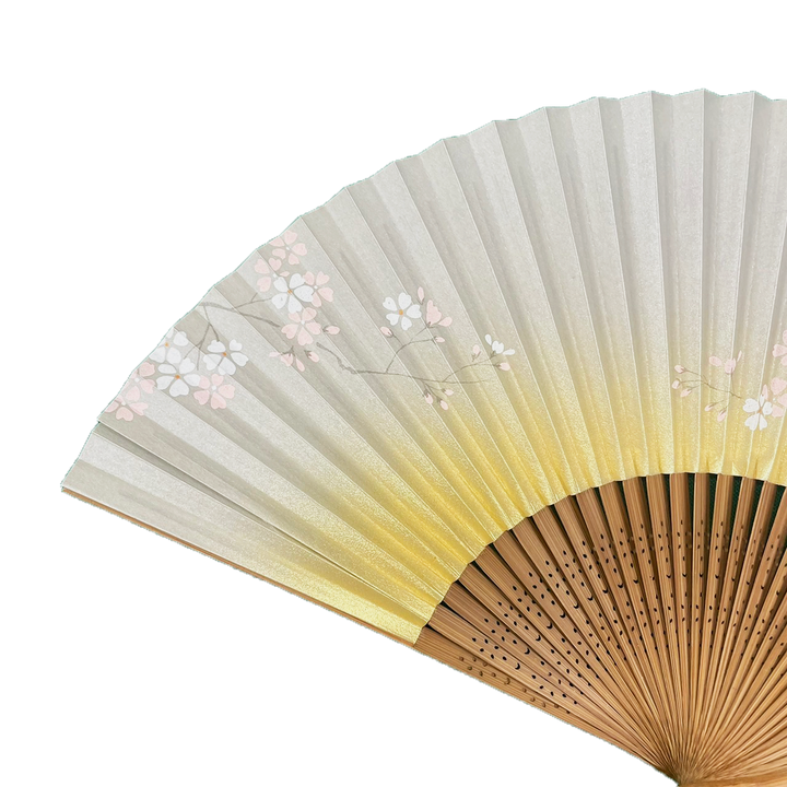 Japanese Sensu Foldable Fan | Paper Type, Rabbit, Cheryblossom