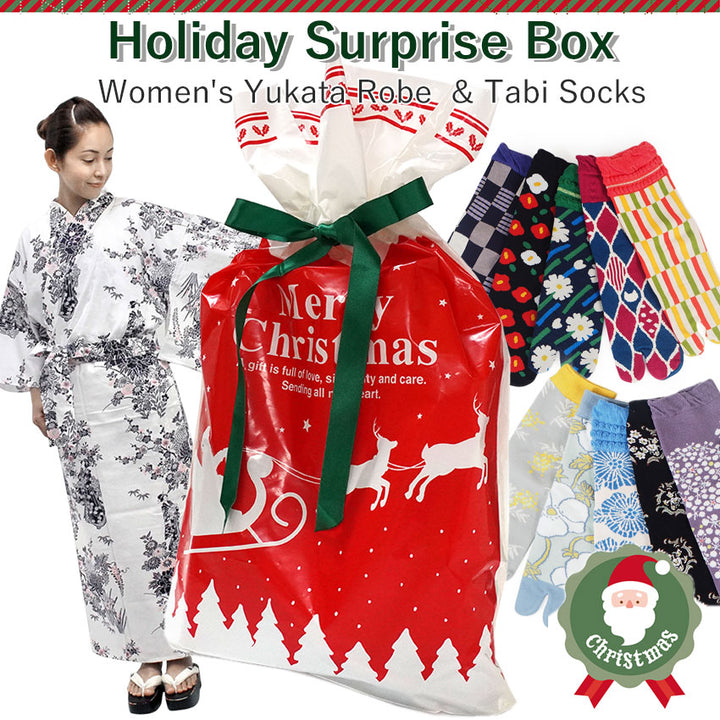 Holiday Surprise Box ( Lady's Yukata Robe & Tabi Socks )