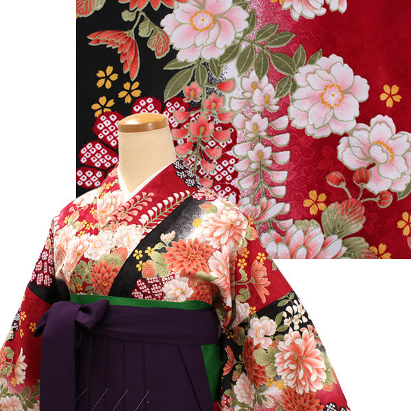 Woman's Kimono and Hakama -12piece- full Set