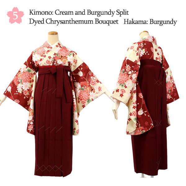 Woman's Kimono and Hakama -12piece- full Set