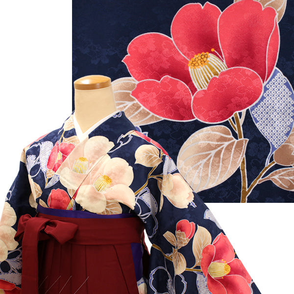 Woman's Kimono and Hakama -12piece- full Set