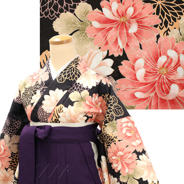 Woman's Kimono and Hakama -12piece- full Set