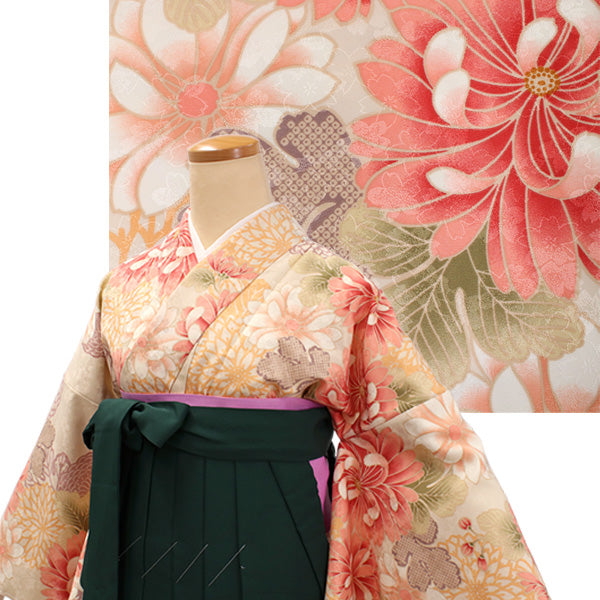 Woman's Kimono and Hakama -12piece- full Set