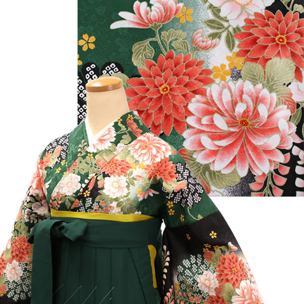 Woman's Kimono and Hakama -12piece- full Set