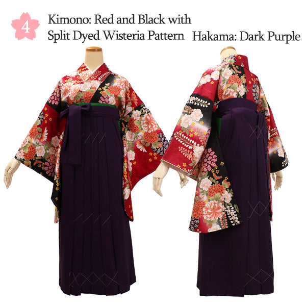 Woman's Kimono and Hakama -12piece- full Set