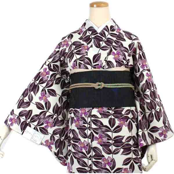 Washable pre-tailored Lined KIMONO【ONE-SIZE】（Camellia pattern.）