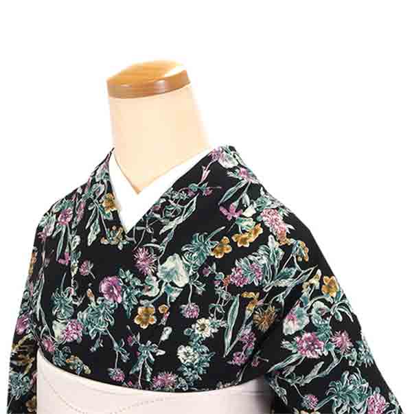 Washable pre-tailored Lined KIMONO【ONE-SIZE】（Floral and leaf patterns.）