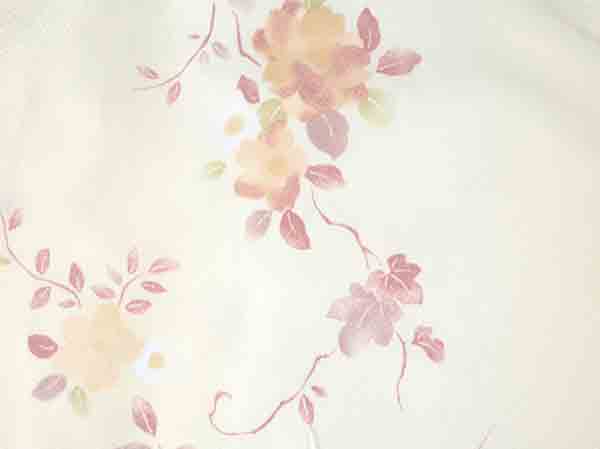 Washable pre-tailored Lined KIMONO【L】（Light cherry blossom-like flower pattern.）