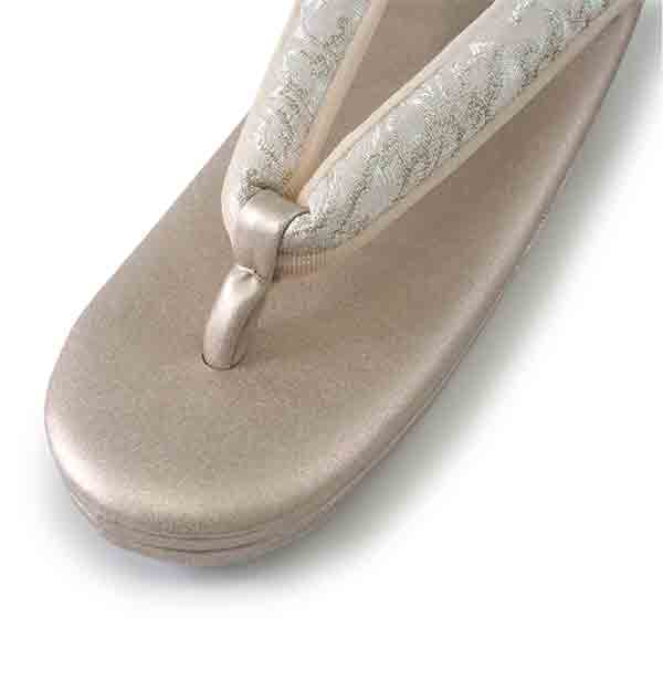 Robe De'collete'e formal sandals for traditional attire for TEA ceremony 【SILVER】【S/M/L/2L/3L】