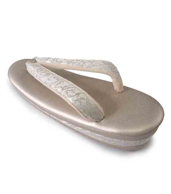 Robe De'collete'e formal sandals for traditional attire for TEA ceremony 【SILVER】【S/M/L/2L/3L】