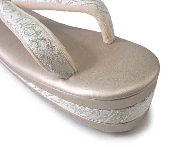 Robe De'collete'e formal sandals for traditional attire for TEA ceremony 【SILVER】【S/M/L/2L/3L】