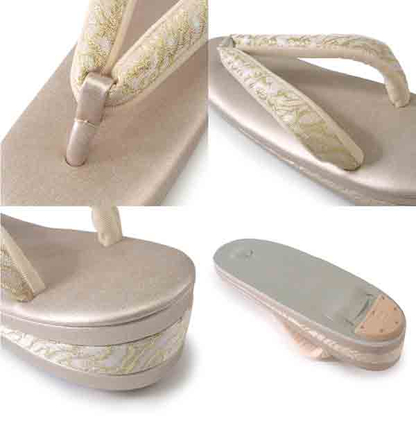 Robe De'collete'e formal sandals for traditional attire for TEA ceremony【GOLD】【S/M/L/2L/3L】