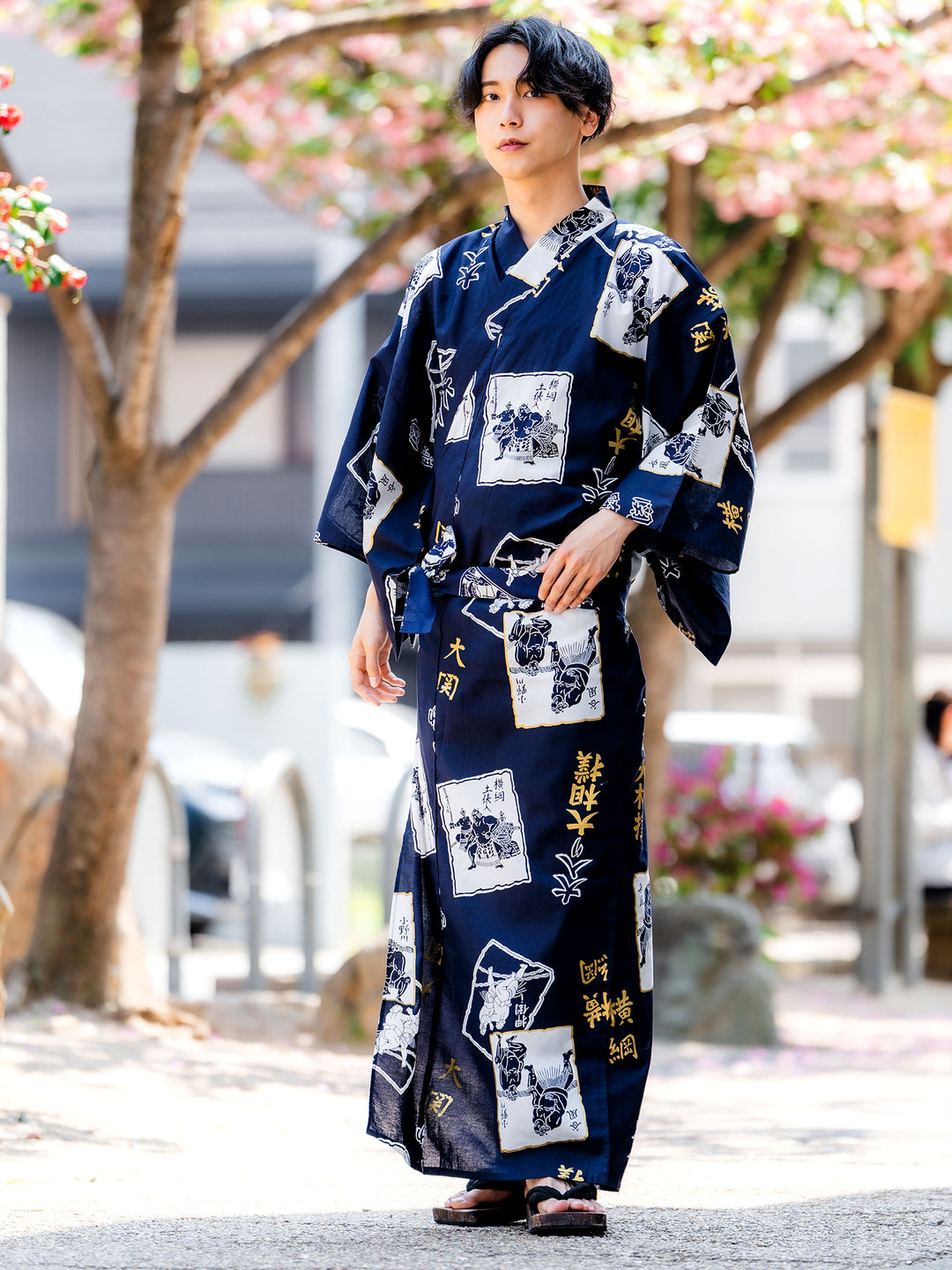 Japanese Yukata Japanese Kimono Robe Male Mens Japanese Kimono