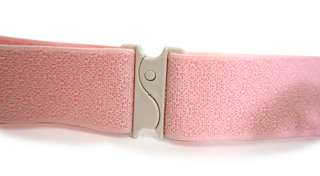 Women's Korin Belt [Strong type] Kimono Kitsuke Himo/ Elastic Belt With Clips - Pink