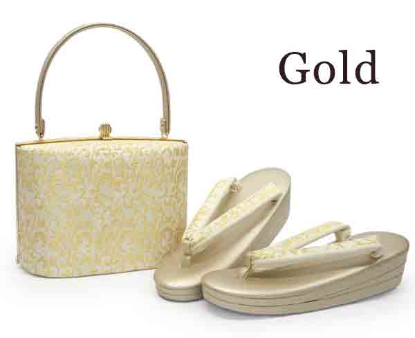 Formal Zori Sandals and Bag Set for TEA ceremony【Gold / Silver】S/M/L/LL