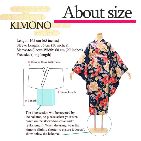 Woman's Kimono and Hakama 12 piecce FULL set