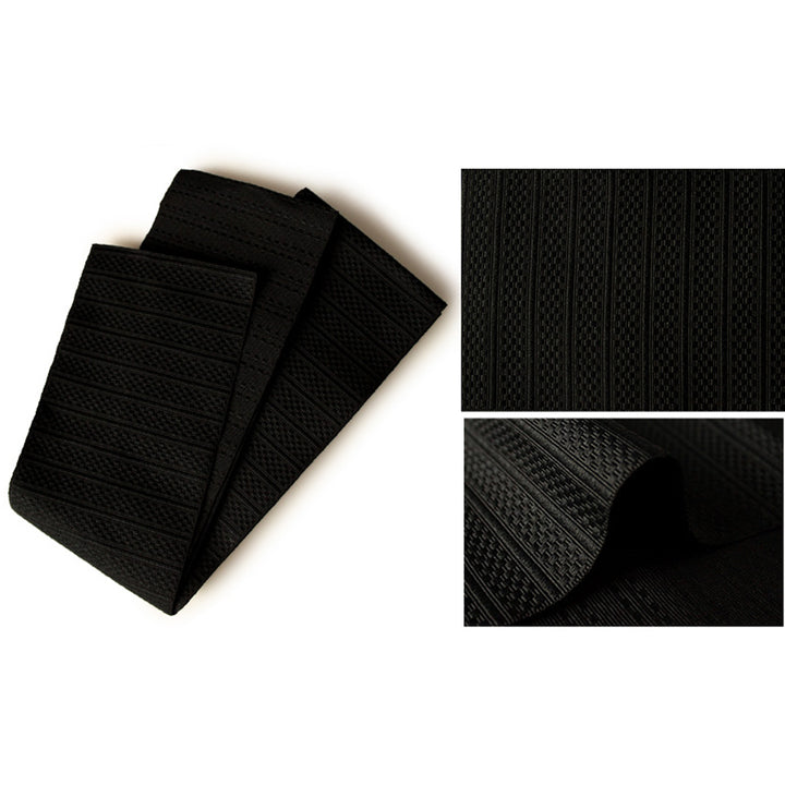 Men's Yukata 4-Piece Set – Yukata, Obi Belt, Geta Sandals & Waist Tie | Choose from 6 Traditional Japanese Patterns, Circle, Geometric, Hemp Leaf (Asanoha),  Seven Treasures (Shippo)