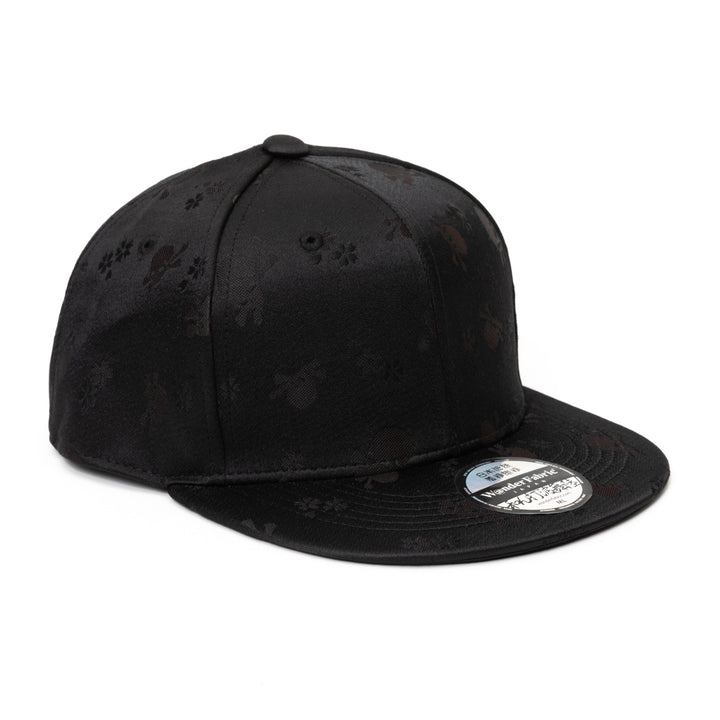 Japanese Pattern Baseball Cap – Nishijin & Kiryu Weaving | Black Skull | M/L
