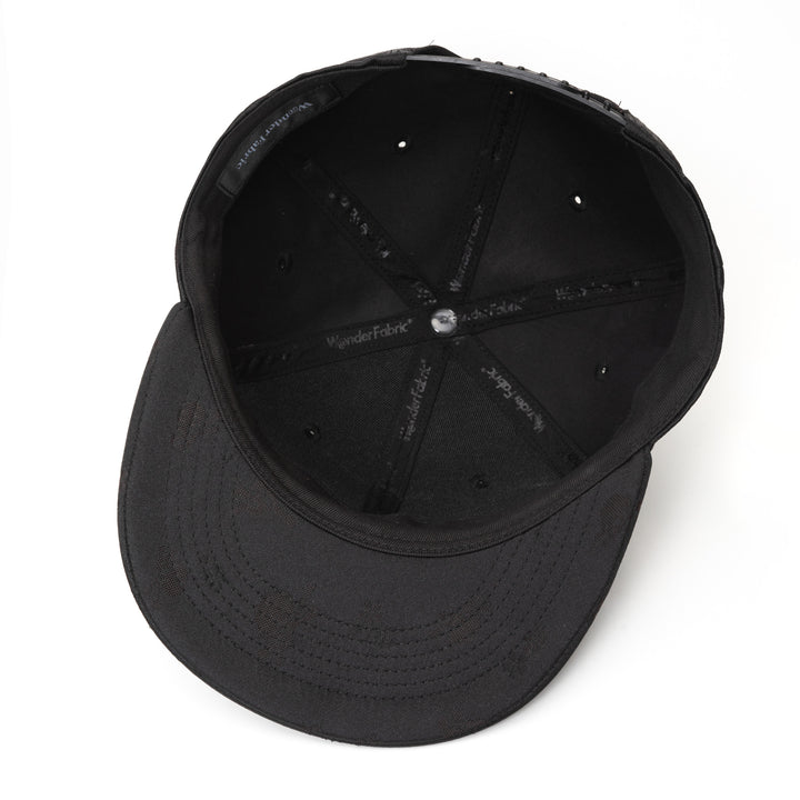 Japanese Pattern Baseball Cap – Nishijin & Kiryu Weaving | Black Skull | M/L
