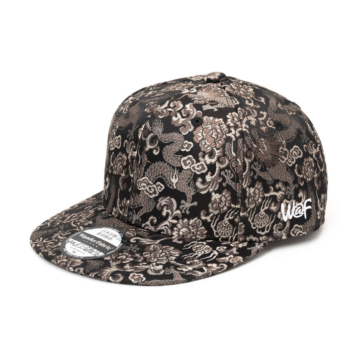 Kimono Fabric Cap - Black Dragon