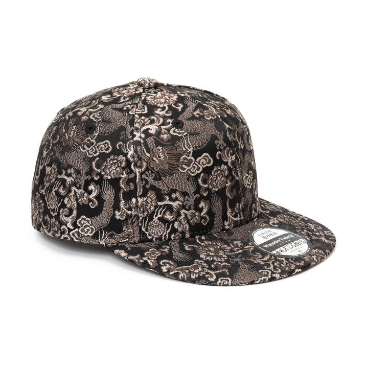 Kimono Fabric Cap - Black Dragon