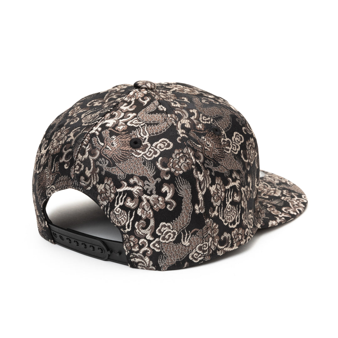 Kimono Fabric Cap - Black Dragon
