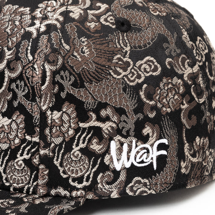 Kimono Fabric Cap - Black Dragon