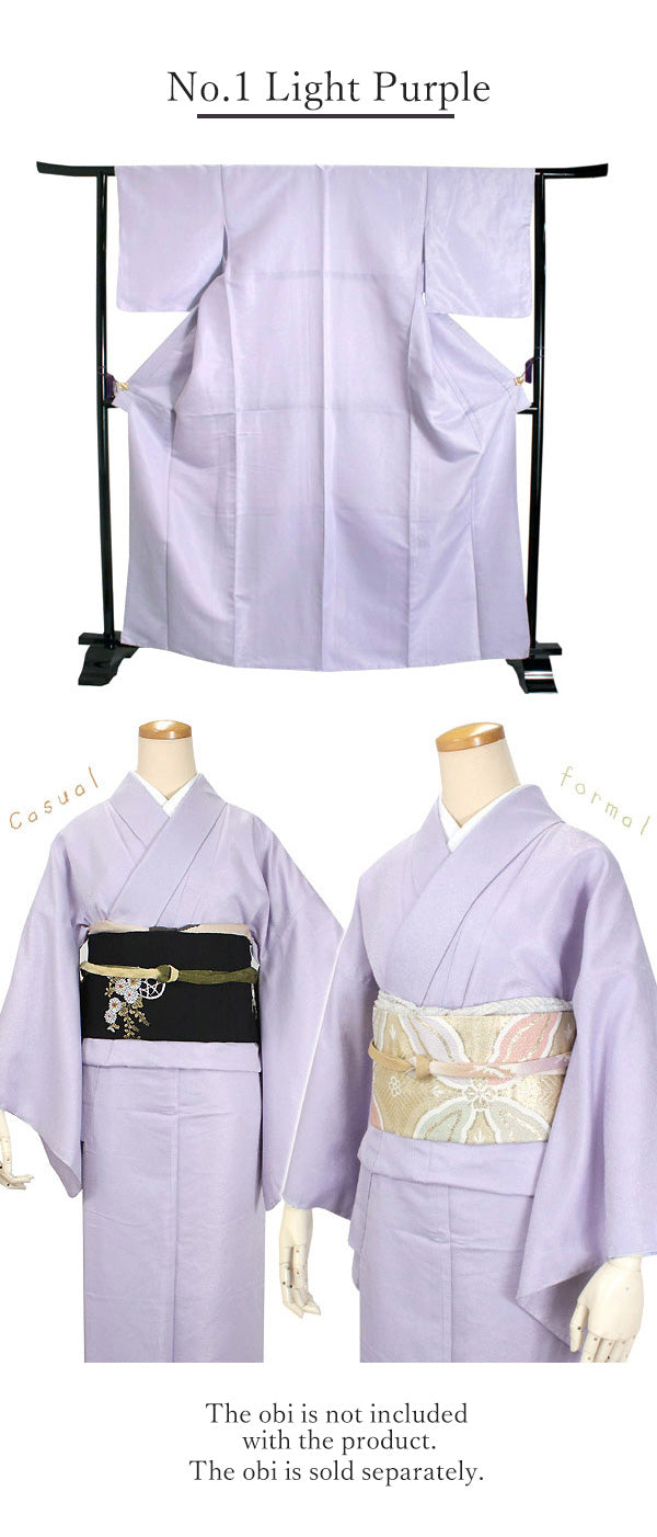 Washable IROMUJI Kimono  tailored Kimono for TEA ceremony (FloralArabesqueMon)【M/L】