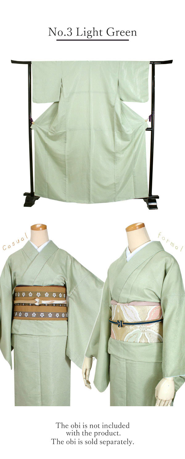 Washable IROMUJI Kimono  tailored Kimono for TEA ceremony (FloralArabesqueMon)【M/L】