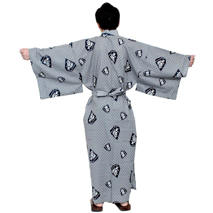 Men's Yukata Robe Japanese Summer Kimono -  Chess King