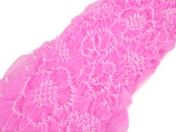 Girl's Nylon Kimono Obiage,Covering Sash;  Neon Pink