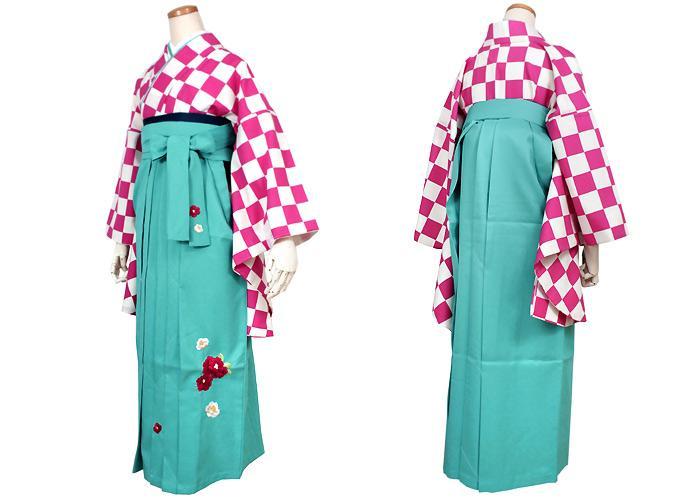 Women's Japanese Kimono Hakama Skirt Camellia Embroidery, Hakama Only