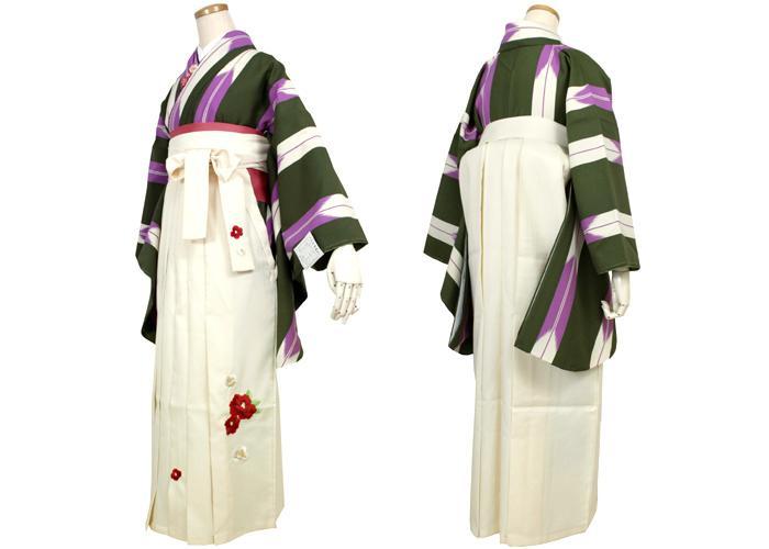 Women's Japanese Kimono Hakama Skirt Camellia Embroidery, Hakama Only