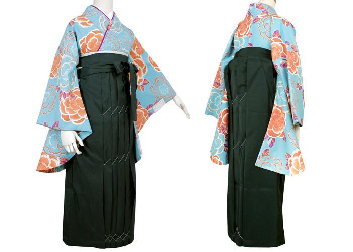 Women's Japanese Kimono Hakama Skirt Plain Polyester, Hakama Only