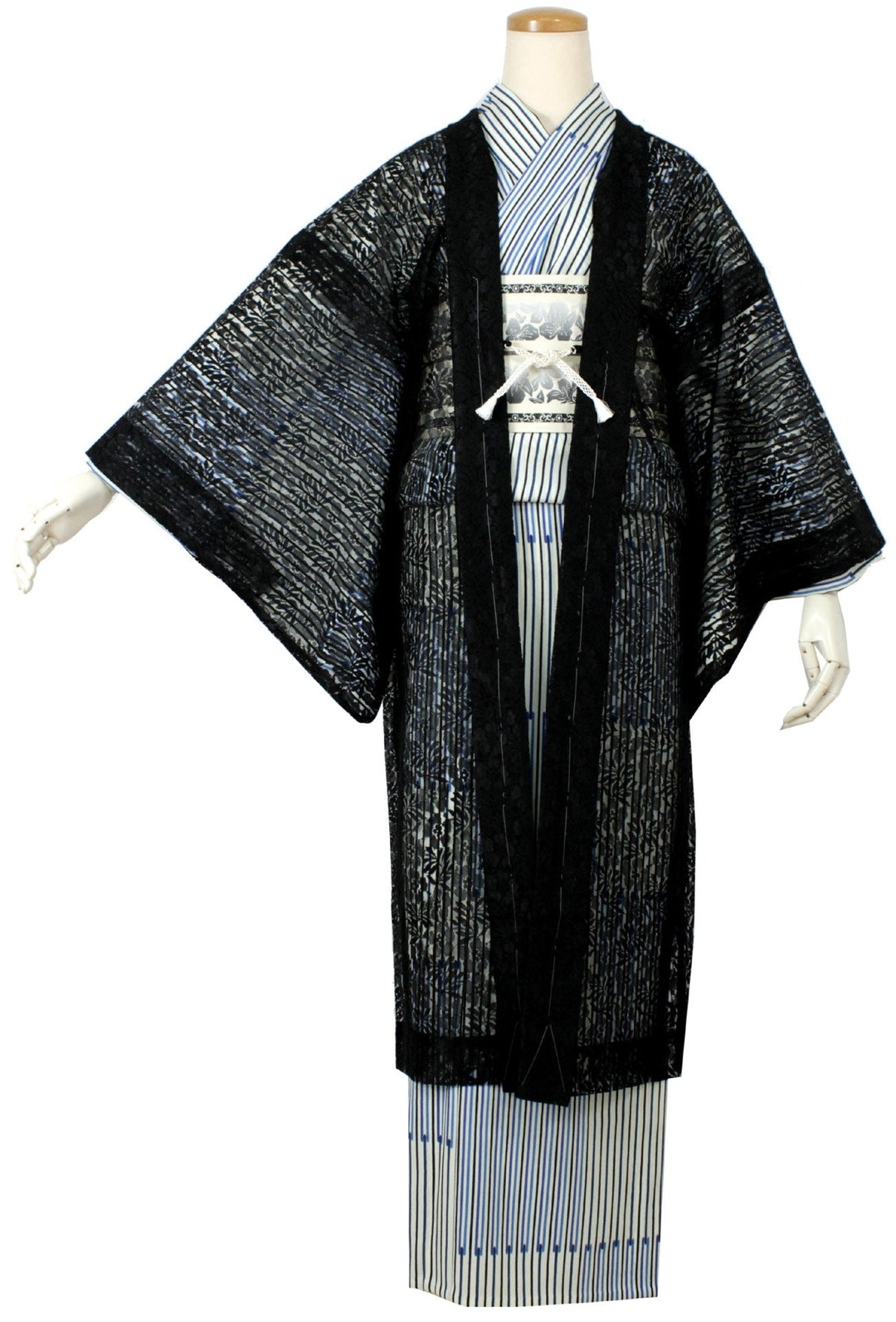 Women's Washable Japanese Kimono Jacket/Cardigan, Haori Coat-Lace