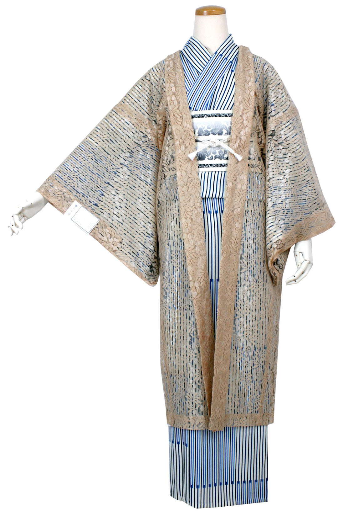 Women's Washable Japanese Kimono Jacket/Cardigan, Haori Coat-Lace