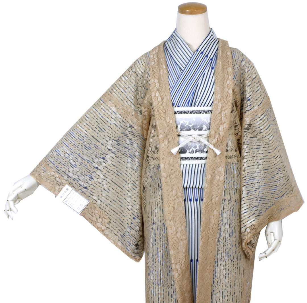 Women's Washable Japanese Kimono Jacket/Cardigan, Haori Coat-Lace