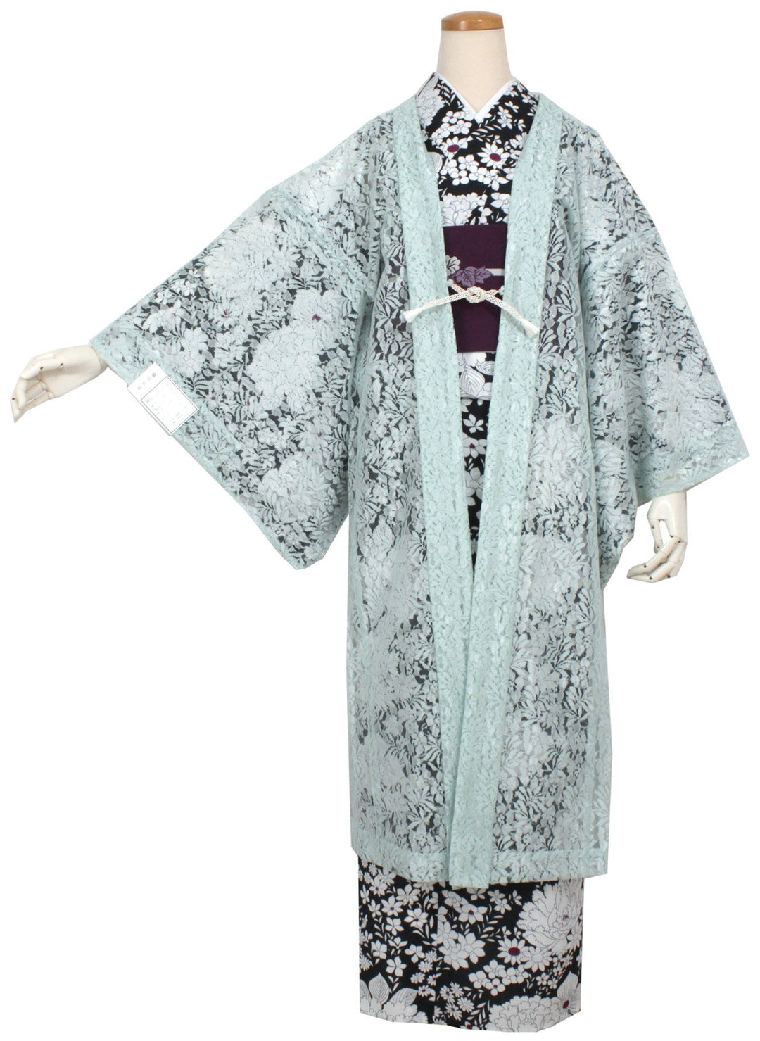 Women's Washable Japanese Kimono Jacket/Cardigan, Haori Coat-Lace