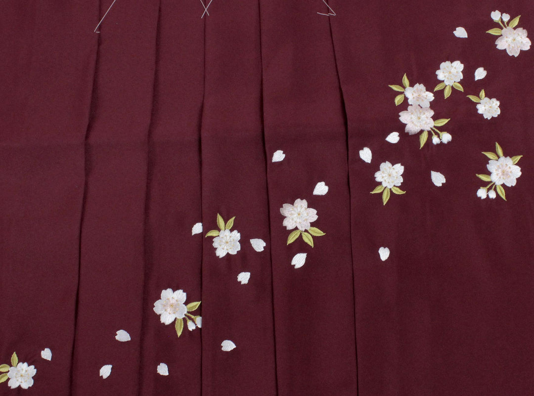 Women's Hakama Skirt Cherry Blossom Embroidery, Hakama Only