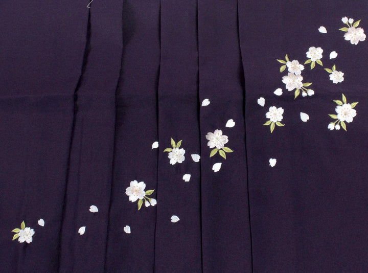 Women's Hakama Skirt Cherry Blossom Embroidery, Hakama Only