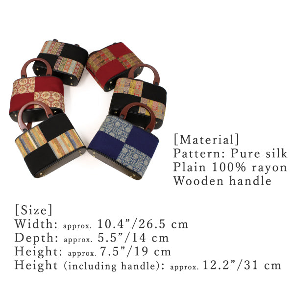 Japanese Kimono Silk Hand Bag - Tatsumura Textile